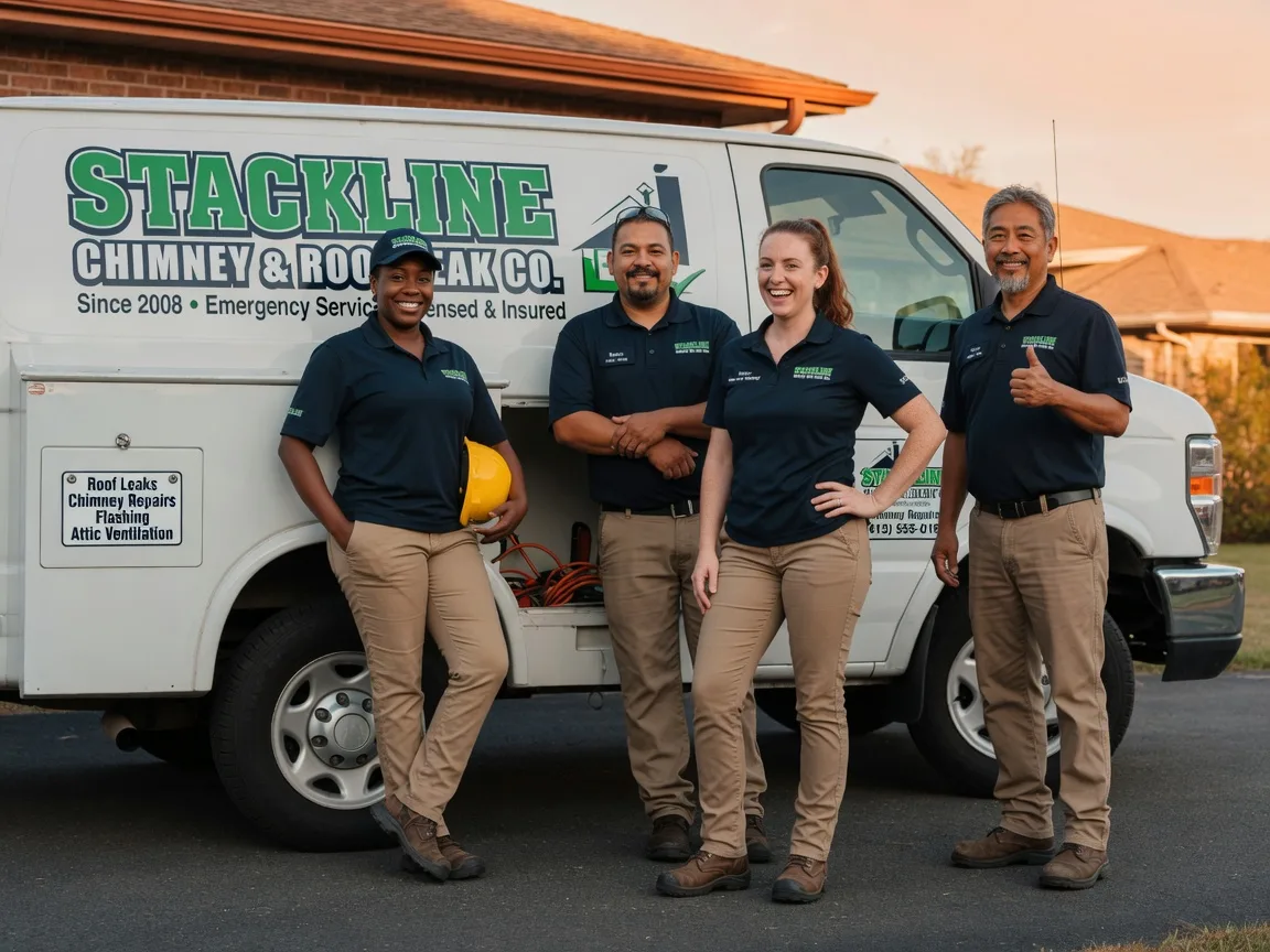 Chimney flashing repair company in Martha, KY
